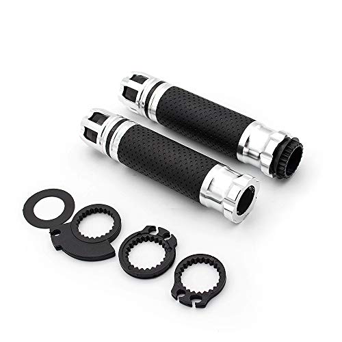 Poignées guidon moto 22mm alu au grip maximal pour Ducati, Yamaha et Honda
