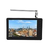 Jectse Portable Pocket 5 Inch Digital TV Color TFT-LED with USB,1500mAh Rechargeable lithium battery,support for analog TV, digital Television and ATV