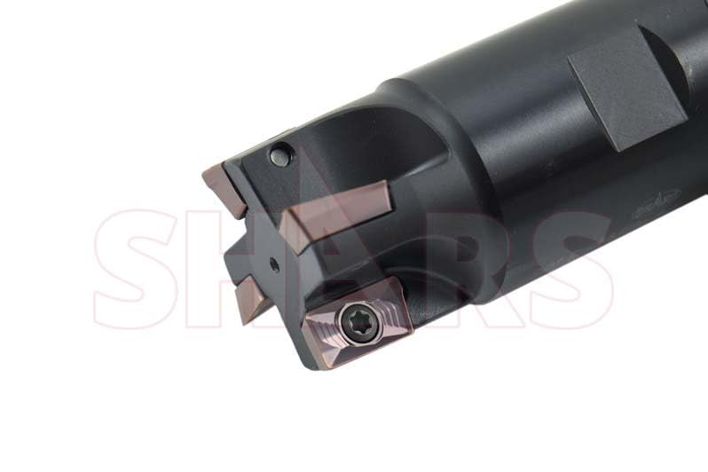 Image of SHARS 1-1 /2 inch 90 Degree Square Shoulder Indexable End Mill with 4 PCS of APKT 1604 Insert 404-1865+404-6541(4) P[