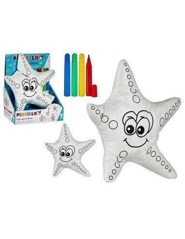 Tu Tendencia Única Peluche Para Pintar. Diviértete Pintándolo, Lávalo Y Vuelve A Dibujar. Incluye 4 Rotuladores Lavables (Estrella De Mar)