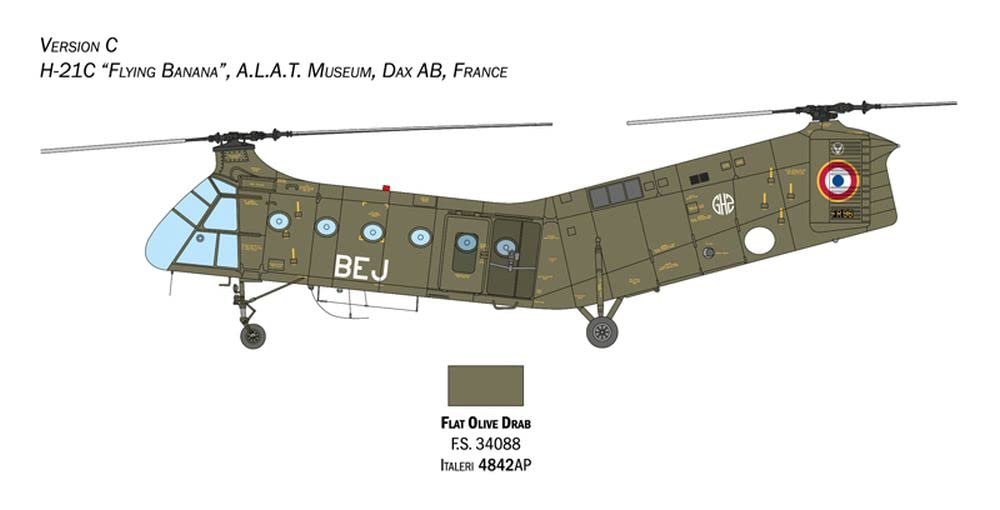 航空機・ヘリコプター 1/72 H-21C GUNSHIP Amazon | H-21C 
