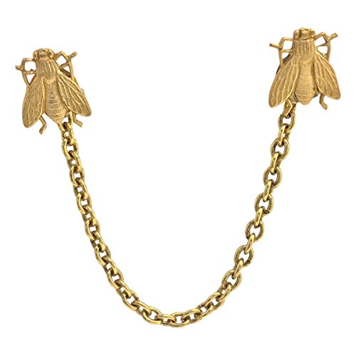 Collar Pins Bee cardigan clips Bee Tie tacks Bees sweater guards Collar Chains
