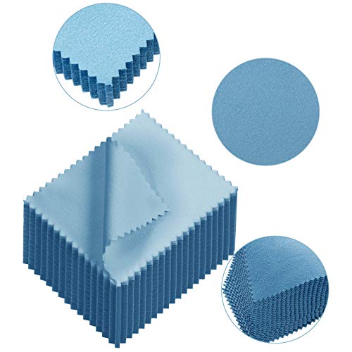 200 Pieces Jewelry Cleaning Cloth Double-Sided Polishing Cloths Watch Cleaning Cloths For Gold Silver And Platinum Jewelry Watch Coins Glasses Cloth #TOP6