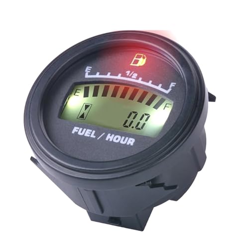 Fuel Gauge Powered Hour Meter for Motorcycle Bike Motorcycle Tachometer Digital Generator Engine FM001 Instruments