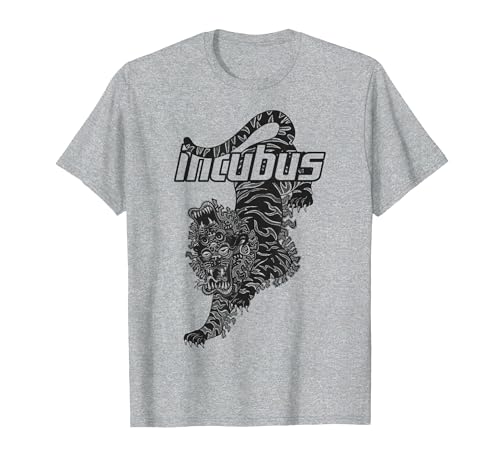 Incubus Fu Tiger T-Shirt, Men, Heather Grey, Medium