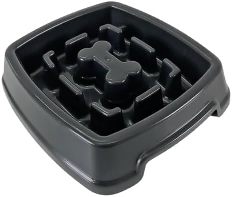 Comedouro Lento Educativo Labirinto Interativo 650ml Pet Para Cães Produto Petshop Enriquecimento Ambiental (Preto)
