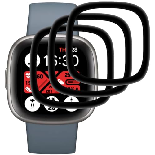 3 Pellicole Protettive Per Fitbit Versa 4 / Sense 2 - TPU, Copertura