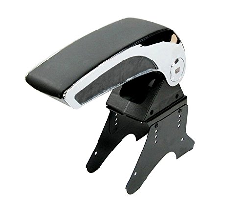 Image of Auto Pearl Black Chrome Armrest Console Box Compatible with - I10 Grand