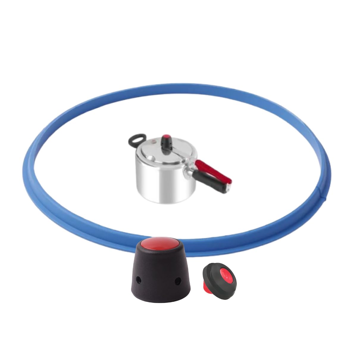 Borracha Para Panela De Pressão Clock 4,5l + Válvula E Peso