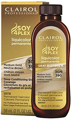 Clairol Professional Permanent Liquicolor for Dark Hair Color, 3gn Mediumium Gold Neutral Brown, 2 oz