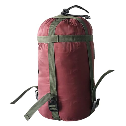 GAROZATION Camping Compression Bag Quilt Storage Sack for Adults Hiking Sleeping Bag Portable Nylon Bag Secure Straps ()