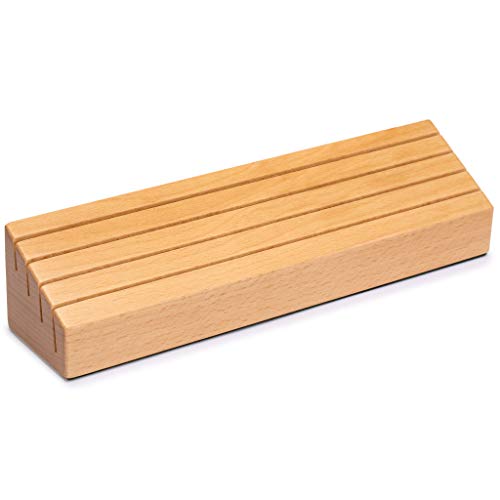 Yellow Mountain Imports Solid Beechwood Playing Card Holders - Set of 2