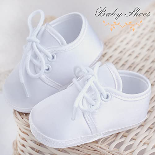 Booulfi Baby Boys' Booties Newborn For Christening, Dress White Baptism Cross Booties… #TOP2