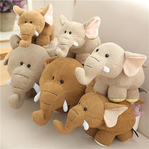 Uixxducc Kuscheltier Kinder Plüschtier Niedlich Elefanten Nilpferd Plüsch Spielzeug Weiche Flauschige Schmusekissen Kinderzimmer Deko Wurfkissen Geschenke (Nilpferd-B,25 cm)