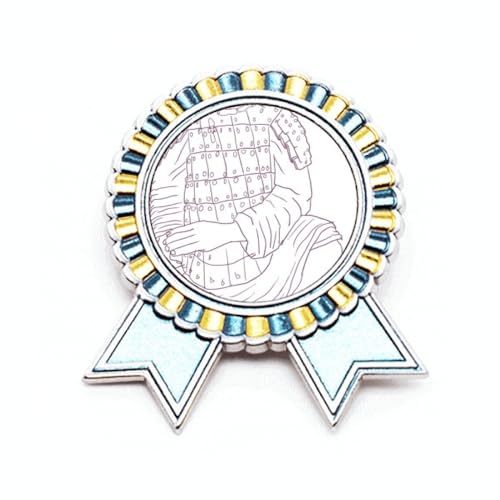 Broche en terre cuite de guerrier chinois en métal taille M pour costume