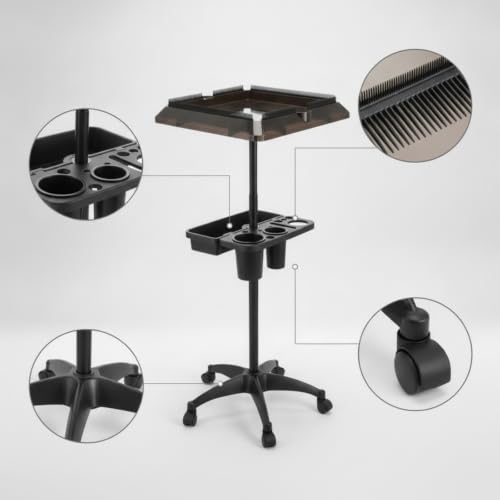 Carrito peluquería estable con ruedas para estéticas y salones 7