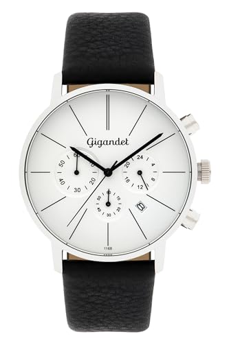 Montre de style quartz japonais Gigandet Hommes, un cadeau idéal en cuir