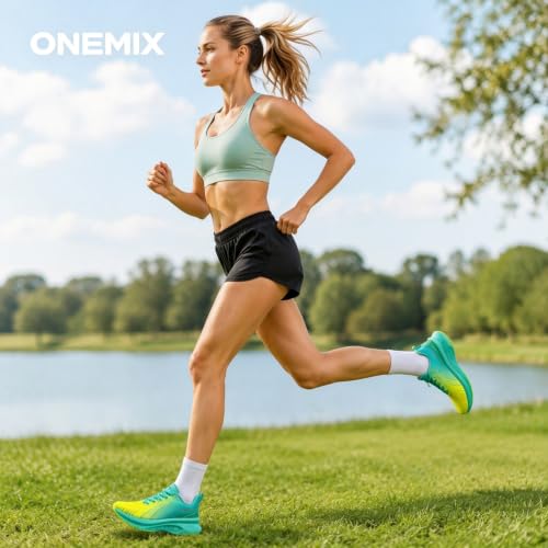 Image of ONEMIX Running Shoes Breathable Mesh Cushioned Stability Athletic Sneakers | Road Running Shoes