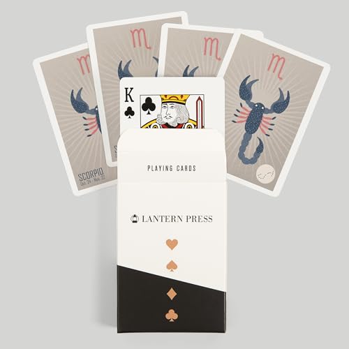 Lantern Press Scorpio Naipes Póker 52 Cartas miniatura 6