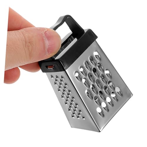 COLLBATH Mini rallador cuatro caras de acero inoxidable miniatura 3