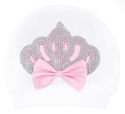 Lilax Conjunto de 3 peças para presente de enxoval para bebês recém-nascidas, Coroa rosa, 3-6 Meses