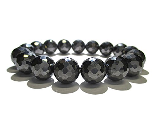 Amazon.co.jp: テラヘルツ鉱石 12mm ミラーボールカット ブレスレット