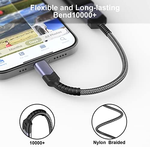 AMZTOP Apple MFi Certified Lightning to USB Camera Adapter for iPhone and iPad - 3.0 OTG Cable Card Reader, Keyboard, Mouse, Flash Drive - Female Compatible with iOS Devices