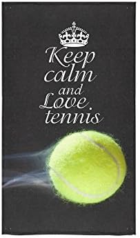 Christmas/New Year Gifts Tennis Ball Keep Calm And Love Tennis Thin Soft Towel 16"x28"(One-sided Printing)