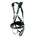 MSA 10197364 V-Form Construction Harness - Standard (Medium), D-Ring Configuration: Back/Hip, Tongue Buckle Leg Straps, With Shoulder Padding, Full Body Harness