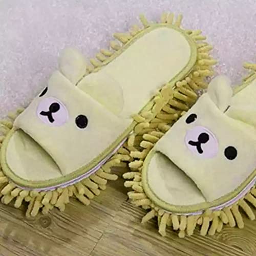 Floor Cleaner Shoe Mop Mop Slippers For Floor Cleaning Cartoon Mikrofaser Hausschuhe Lazy Slippers Shoe Schmutz Haare Reinigung for Home Office Floor Dust Dirt Hair Cleaning Tool Unisex size 42