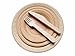 ECODAISY® Set Piatti di carta, 400 pezzi, piatti usa e getta, piatti per le feste, piatti monouso, piatti kraft, piatti biodegradabili, posate in legno forchette coltelli