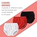 SOBOWO 3-Pack Bloomers for Baby Girls Diaper Covers Ribbed Ruffle Solid Triangle Baby Girl Shorts Summer Toddler Underwear(Black/Red/White-1, 2-3T)