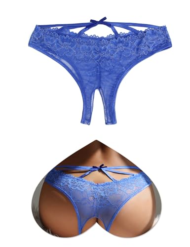 Image of sunshinelady Women's Lace French Knickers with Silver Thread Detail