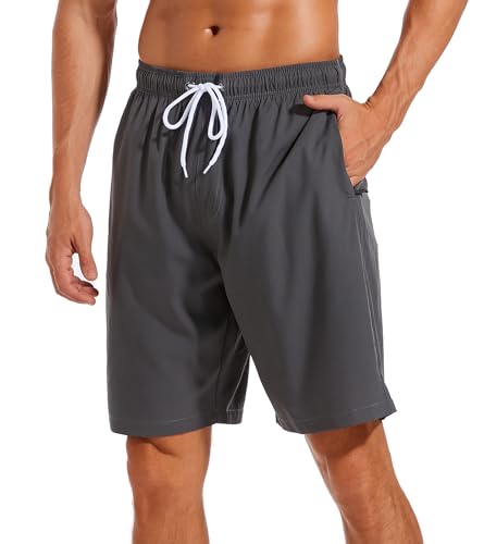 SILKWORLD Mens Swimming Shorts Quick Dry Beach Trunks Swimwear with Mesh Lining3