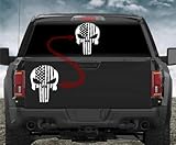 Noizy Graphics 15' Spartan Helmet #3 American Flag Distressed Car Sticker Truck Window Vinyl Decal Punisher Skull Color: Blue