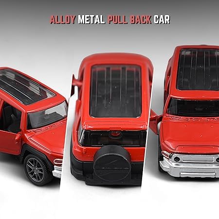 THE VOILA COMPANY 1/36 Scale Can Open The Door Metal Custom Four Colors Model Car Toy Vehicles for Kids Pull Back Alloy Diecast Toys 4