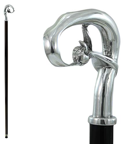 Cavagnini Handmade in Italy Walking Stick Solid Metal Pewter Wood Fiock Black Brown Medical Ornament Women Men a Great Gift Ceremoni Old People Personalized Vintage Shipped Elderly Gift Cavagnini Handmade in Italy Walking Stick Solid Metal Pewter Wood Fiock Black Brown Medical Ornament Women Men a Great Gift Ceremoni Old People Personalized Vintage Shipped Elderly Gift
