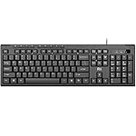 Rii RK907 Ultra-Slim Compact USB Wired Keyboard for Mac and PC,Windows 10/8 / 7 / Vista/XP (Black) (1PCS)