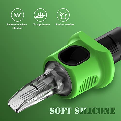 Inkin Kelly Finger Ledge Tattoo Cartridge Needles 7Rl Round Liner #10 Bugpin L-Taper 16Pcs With Membrane For Rotary Tattoo Machine Supply (1007Rl) #TOP3