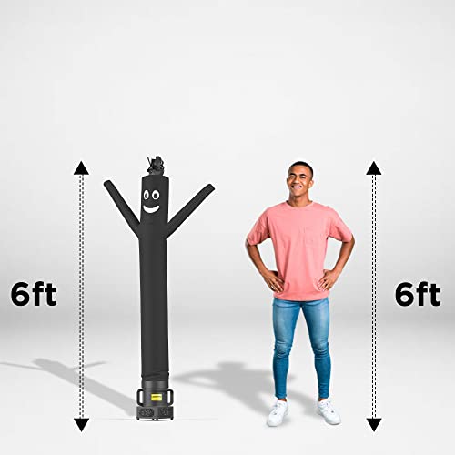 LookOurWay Air Dancers Inflatable Tube Man Set - 7ft Tall Wacky Waving Inflatable Dancing Tube Guy with Weather Resistant Blower for Business Promotion - Black - Thumbnail 5