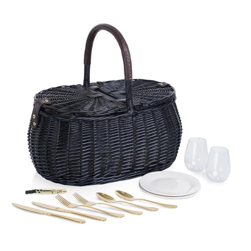 PICNIC TIME Evening Picnic Basket with Service for Two