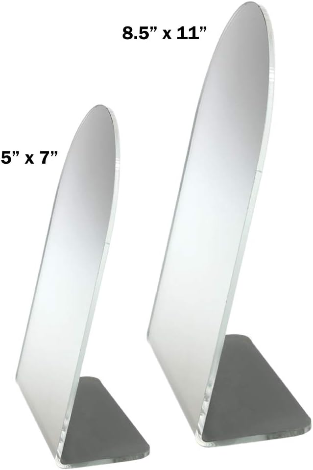 SOURCE ONE Premium Acrylic Counter Top Mirror - Cosmetics Counter Display