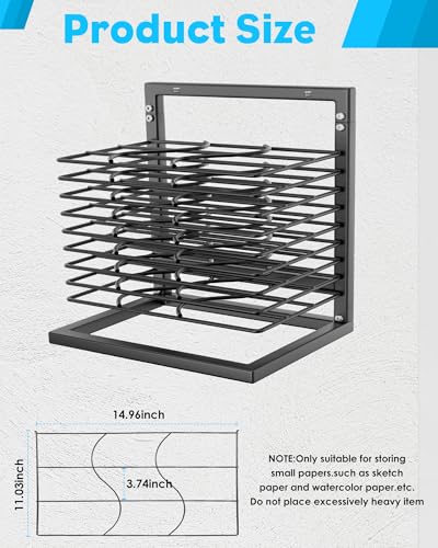 Image of WISIMMALL Art Drying Rack, Paint Drying Rack with 9 Removable Shelves