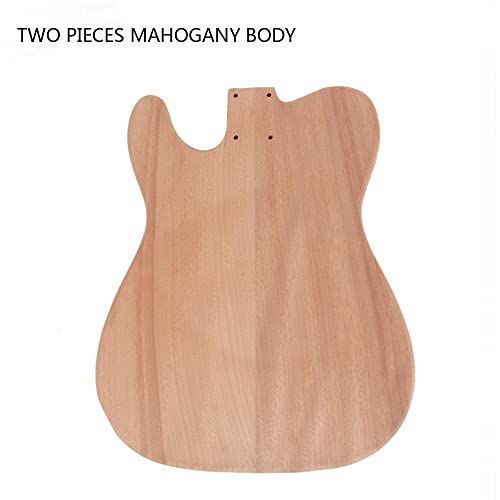 Roasted Neck Canadian Maple Diy Electric Guitar Kit Unfinished Mahogany Body Rosewood Fingerboard Fretboard All Parts Included #TOP2