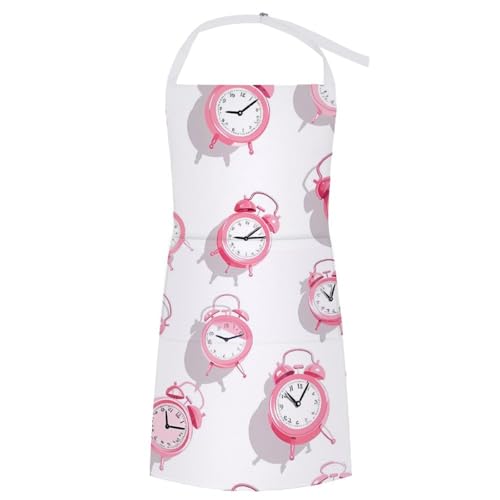 Image of Alarm Cocks Apron Adjustable Bib Lightweight Chef Cooking Waterproof Aprons with Pocket