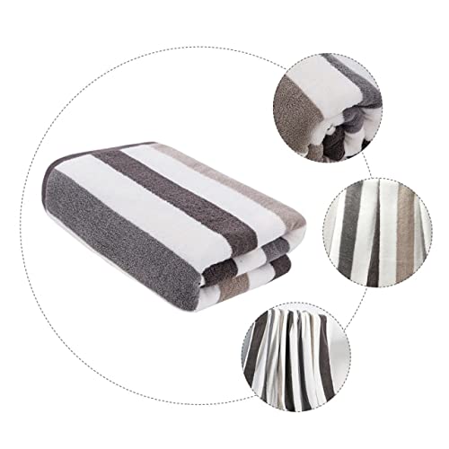 Serviette de bain coton 90x180cm IMIKEYA drap douche épais hiver adulte confortable - 7