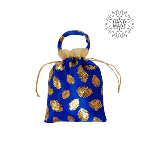 Image of VIG Enterprises Silky And Shiny Potli Batwa Bags /Thamboolam Bags For Wedding Party Return Gifts Party Gifts For Guest-