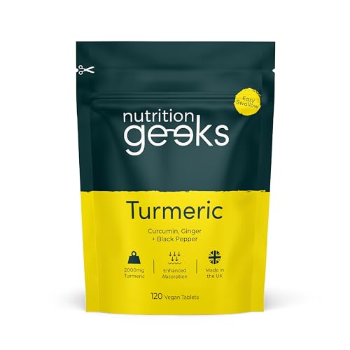 Turmeric Tablets 2000mg with Black Pepper & Ginger, 120 Tablets