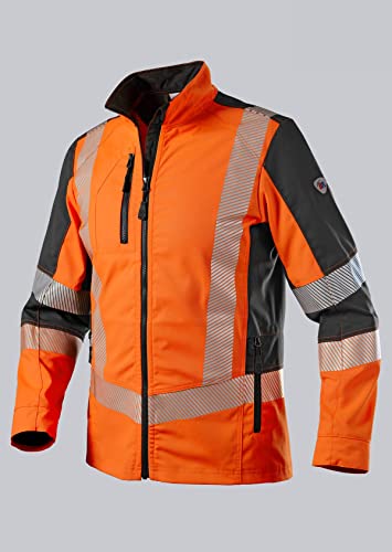 BP 2042-844-6556 Arbeitsjacke für Herren, 79.5% Polyester/16.5% Baumwolle/4% Elastolefin, Warnorange/Anthrazit, Modern fit, Größe 48/50n