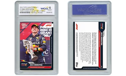 WCG 2024 Topps Now MAX VERSTAPPEN Formula 1 Third Victory F1 Card #14 - Graded GEM MINT 10